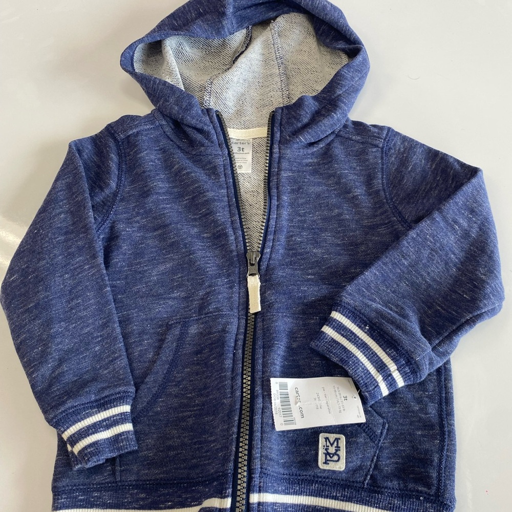 Carter's Heathered Blue Kids Hoodie